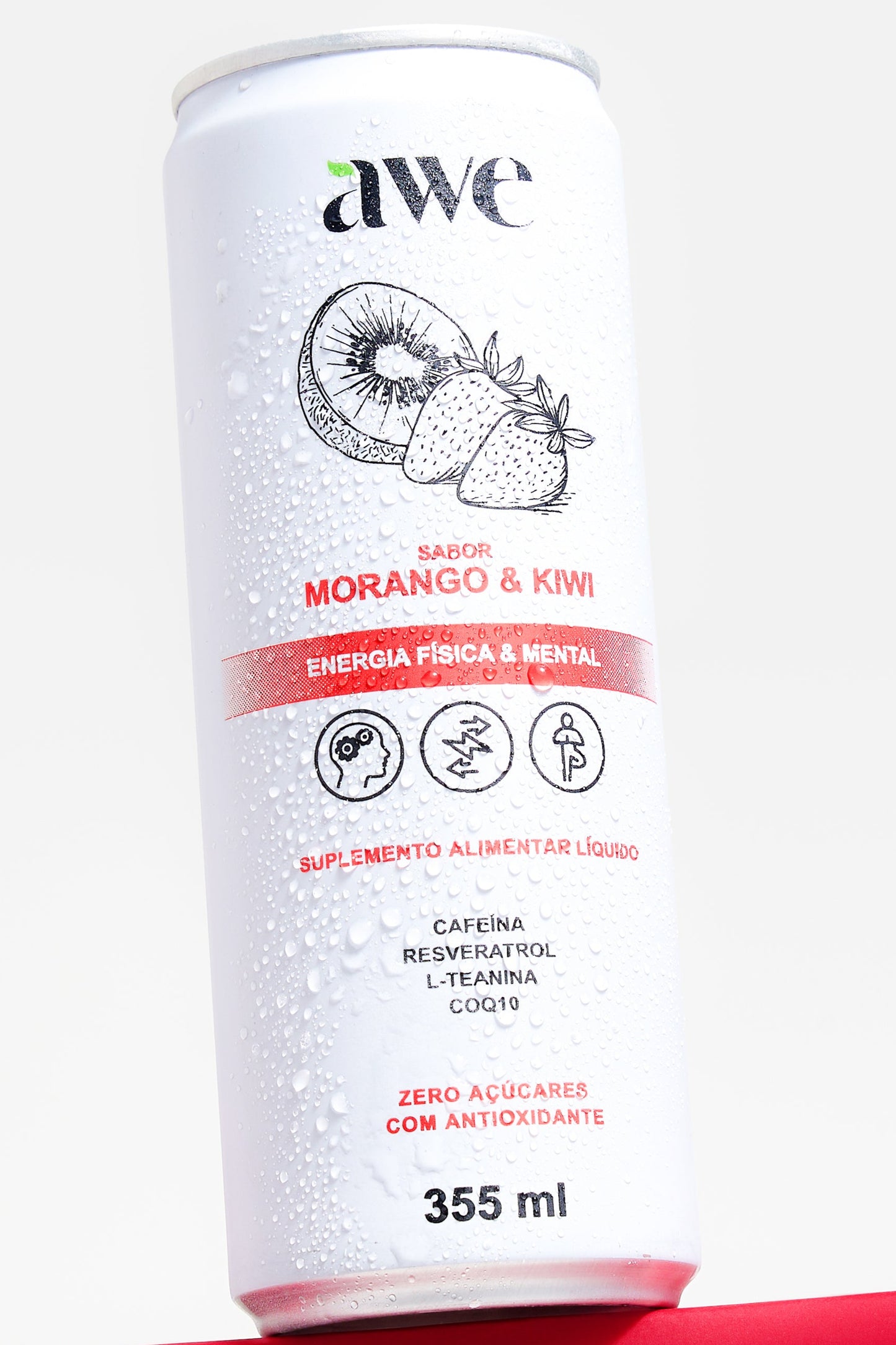 AWE Morango Kiwi - Pack com 6 latas