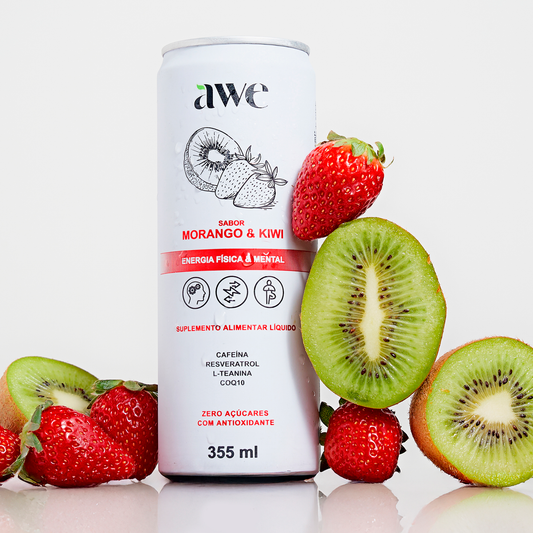 AWE Morango Kiwi - Pack com 6 latas