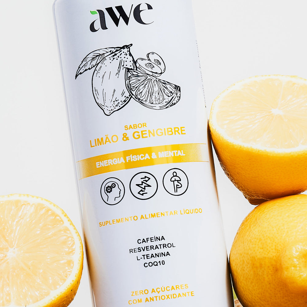 AWE Limão Gengibre - Pack com 6 latas