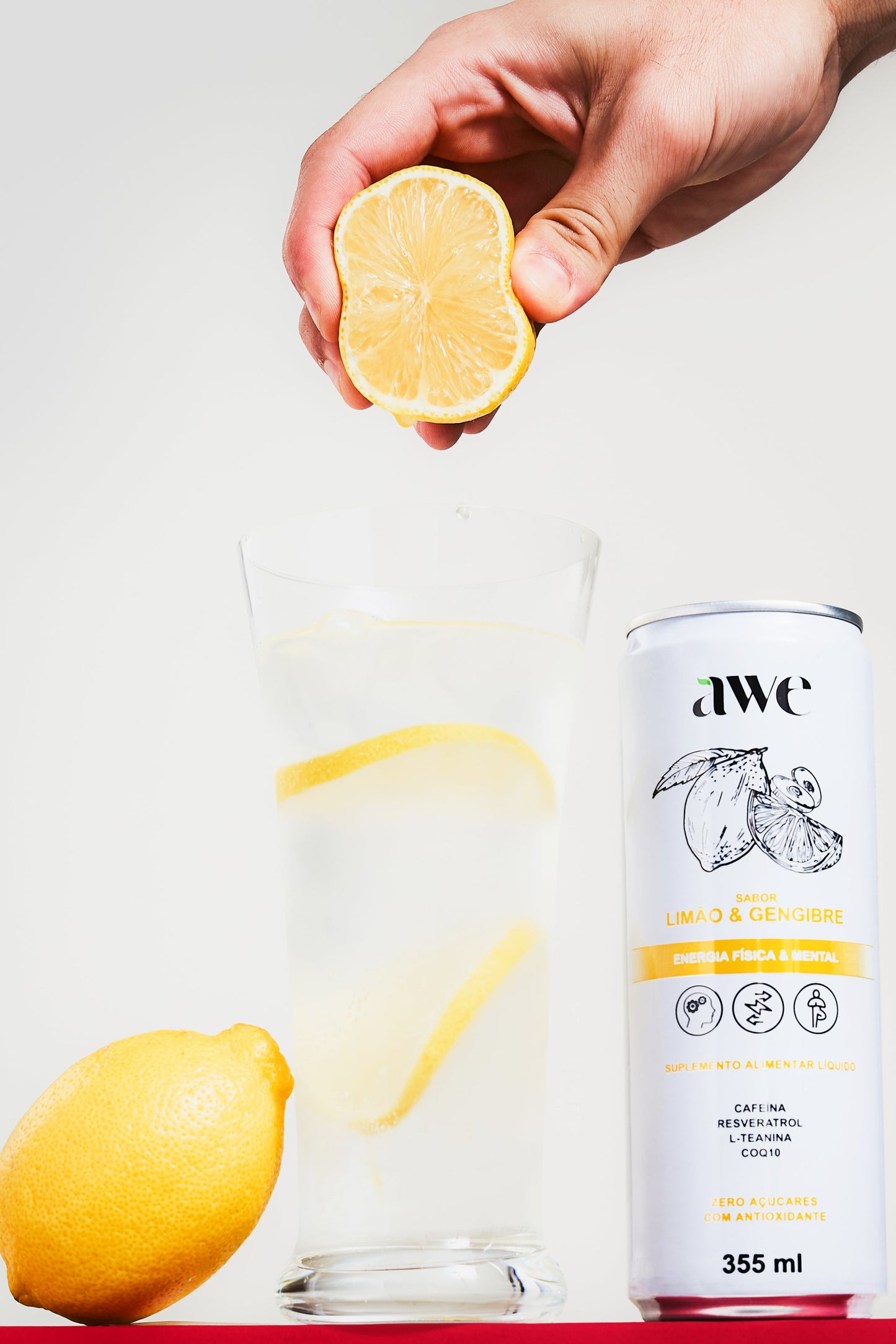 AWE Limão Gengibre - Pack com 6 latas