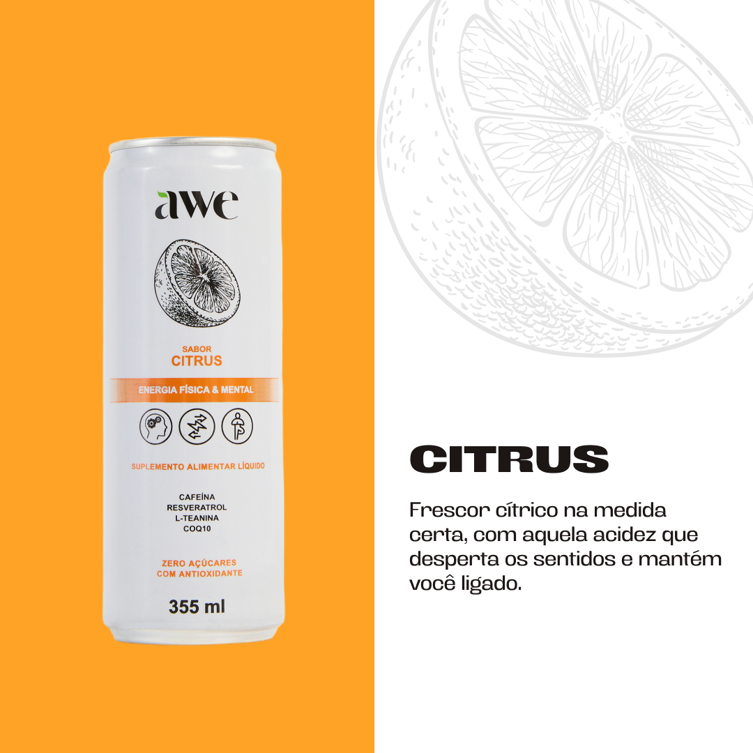 AWE Citrus - Pack com 6 latas