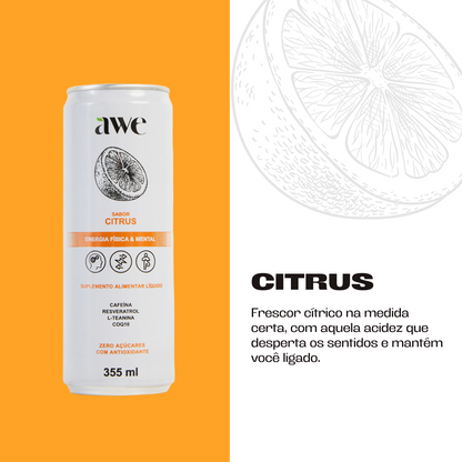 AWE Citrus - Pack com 6 latas