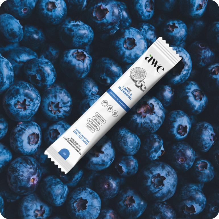 AWE Limão e Blueberry Caixa com 14 sachês