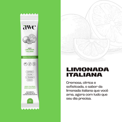 AWE Limonada Italiana Caixa com 14 sachês